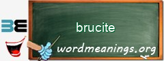 WordMeaning blackboard for brucite